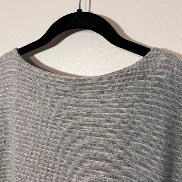 J. Jill NEW Women Textured Rayon Blend Gray  Long Sleeve Dress Easy Wear Medium - Picture 14 of 15